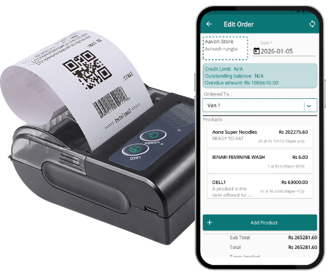 Mobile Order Booking and Billing