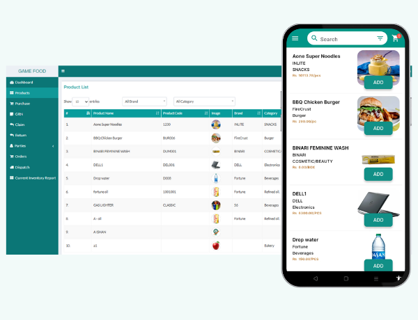 Delta Sales B2B App Mockup